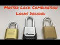 (20) Combination Locks Decoded