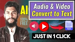 ( Free 🔥) Convert Video (Audio) to text in Mobile | Video ko text me kaise convert kare (2024)