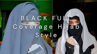 Black Niqab Hijab Tutorialfull Coverage Hijab Tutorial