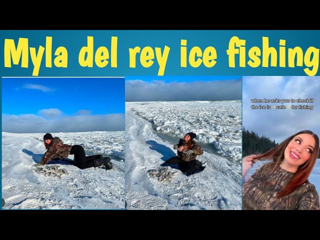 Myla del rey ice fishing