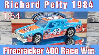 Richard Petty 1984 Firecracker 400 Race Win NASCAR Classics 1 64 Die-cast Review