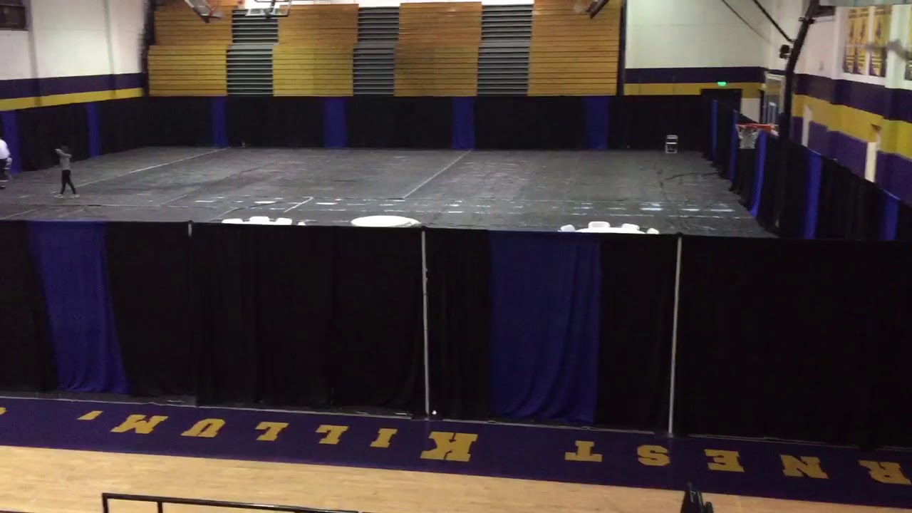 Basketball Gym Draping Pipe And Drape Gym Youtube