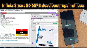 Infinix Smart 5 X657B dead boot repair ufi box by new gsm saeed