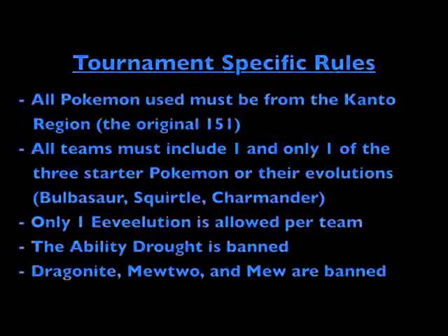 Master Of Them All Tournament #1: Kanto Champion