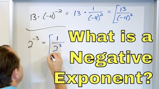 What is a Negative Exponent & Zero Exponent? - [8-2-17]