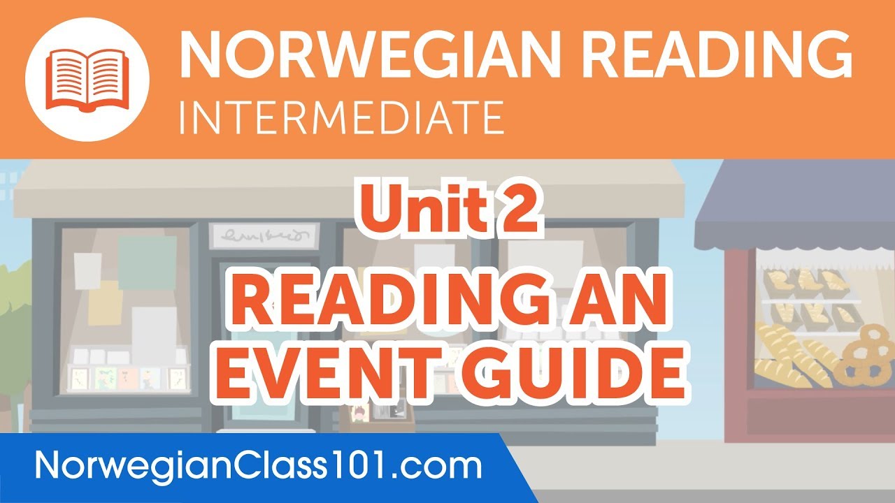 ⁣Norwegian Intermediate Reading Practice - Reading an Event Guide