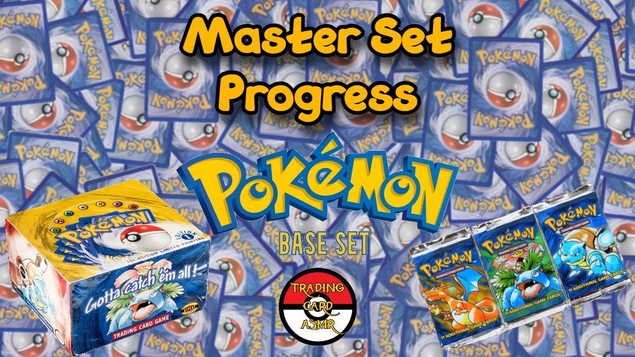 My Pokémon Base Set Master Set Collection Progress So Far - YouTube
