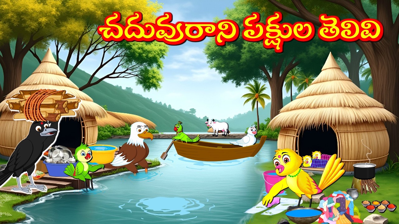 చదువురాని పక్షుల తెలివి - Tuni Picchuka | Chicchu Kaki -Bujji | Lucy | Best Birds Stories