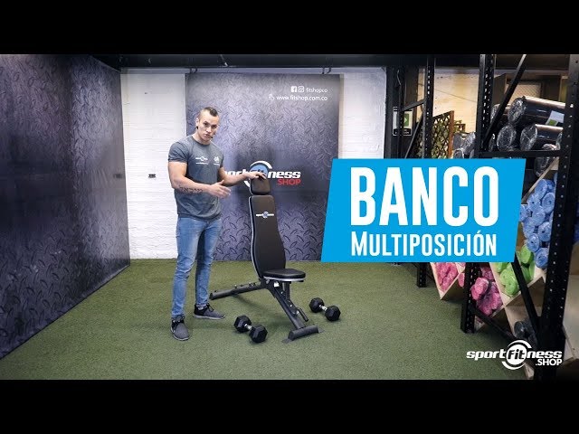 Banco Multiposición y Ejercicios con Mancuernas-Sportfitness Shop 