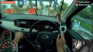 #236 - SIKAP SAAT HUJAN DERAS DI TOL - SIGRA M 1.0 M/T - POV DRIVING INDONESIA