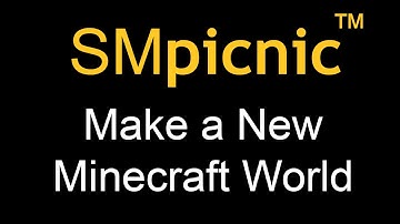 How to Create a New Minecraft World in SMpicnic