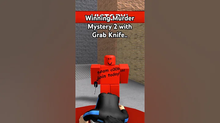 Grab Knife in MM2.. #roblox #murdermystery2 #mm2 #hacker #funny #c00lkidd #shorts