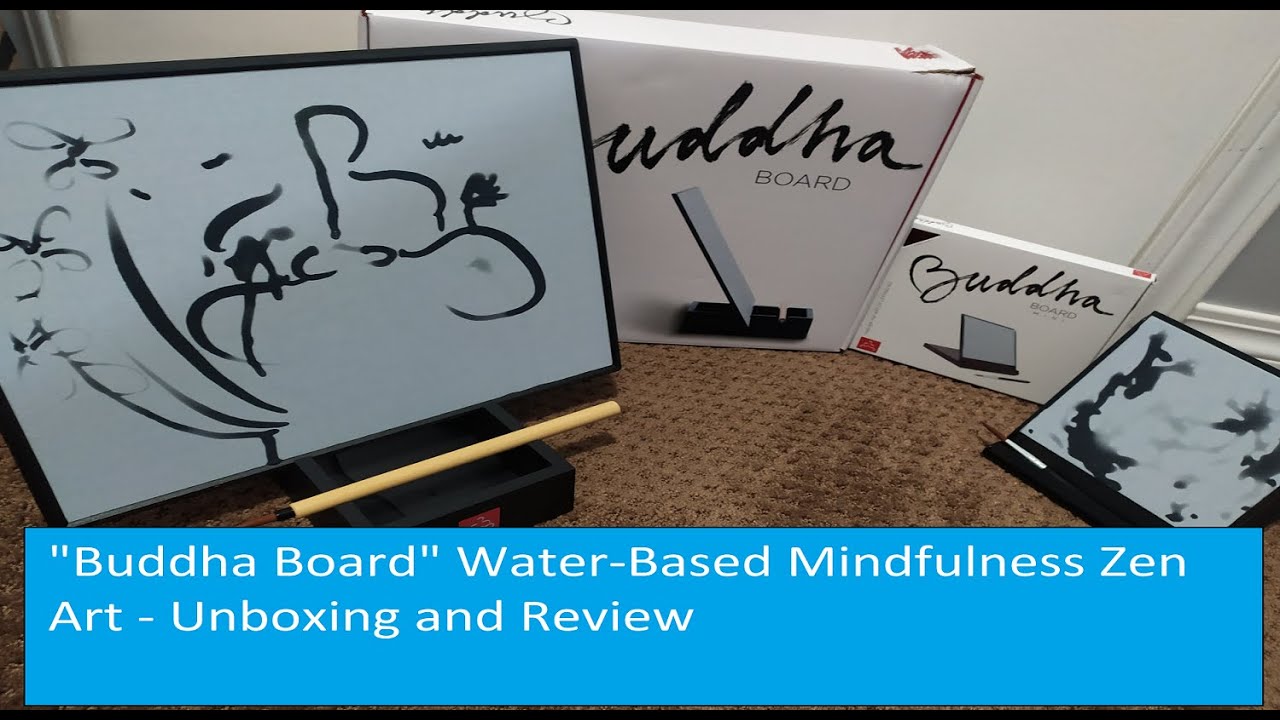 Buddha Board Water-Based Mindfulness Zen Art - Unboxing and