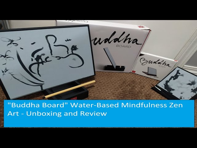 Buddha Board Water-Based Mindfulness Zen Art - Unboxing and Review 