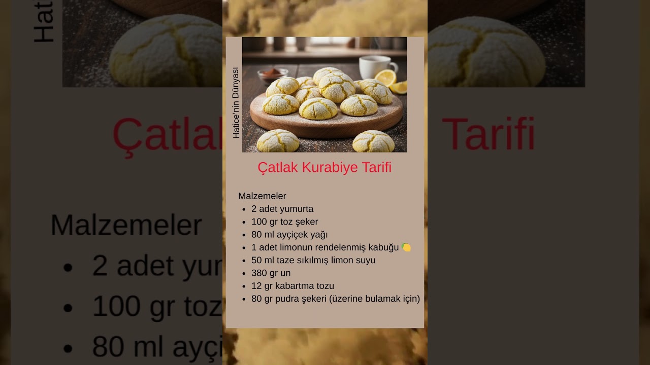 🍋 Limonlu Çatlak Kurabiye Tarifi 🍋 #pratiktarifler #pratiktatlitarifleri #mutfaktakolaylık #yemek 🍋 Limonlu Çatlak Kurabiye Tarifi 🍋 #pratiktarifler #pratiktatlitarifleri #mutfaktakolaylık #yemek