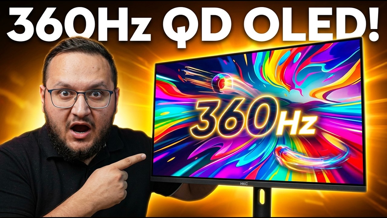 630$ QD OLED 2K 360Hz HKC GS27QES monitor haqida to'liq video tahlil