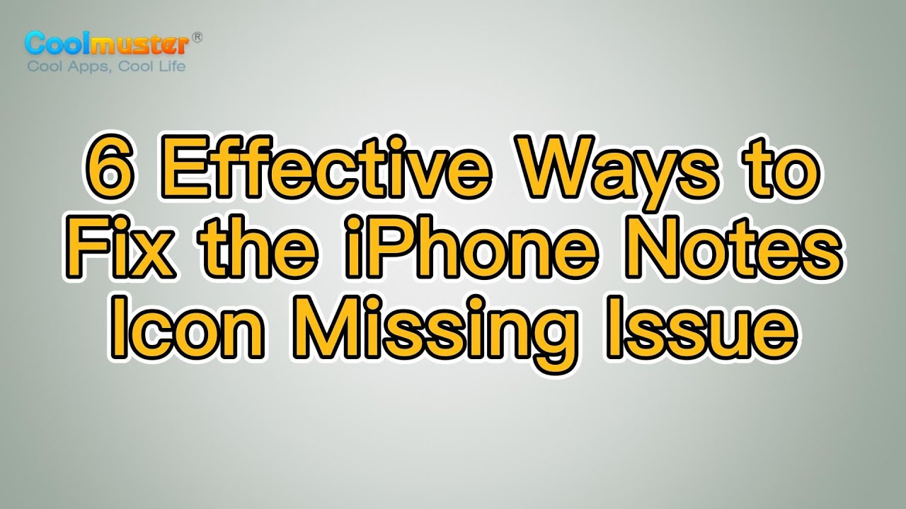 Missing. Notes Iphone iPhone Notes Icon Missing? 6 Ways to Fix It! - YouTube