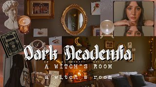 Dream Bedroom Makeover + TOUR  dark academia, witchy decor