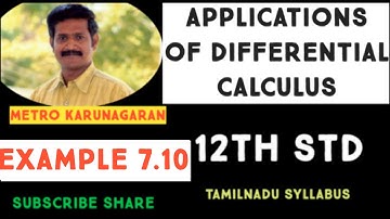 12th Std Maths Example 7.10 A road running north to south crosses a road going east to west at the