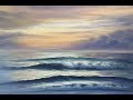 Seascape Oil Painting Time-lapse / Eternal Start Sunrise over the Ocean Painting