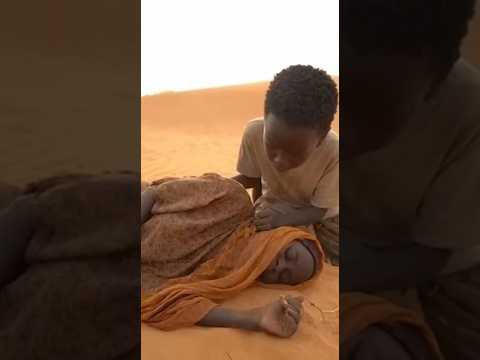 مشهد إنساني موجع لطفل سوداني ينقذ أمه من الهلاك