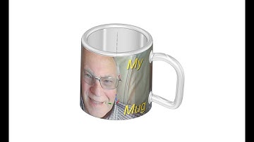 Putting a handle and image on a mug