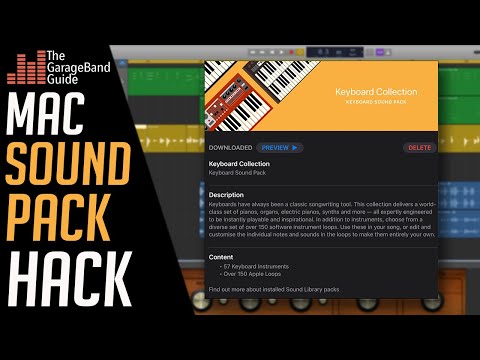 Mac 용 GarageBand 사운드 팩 해킹