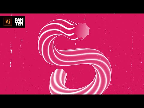 How to Blend Candy Cane Text Effect | Adobe Illustrator Tutorial