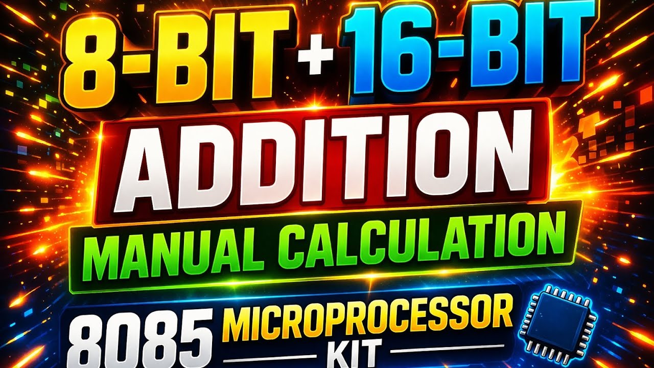 8-bit and 16-bit addition manual calculation 📚 ️ - YouTube