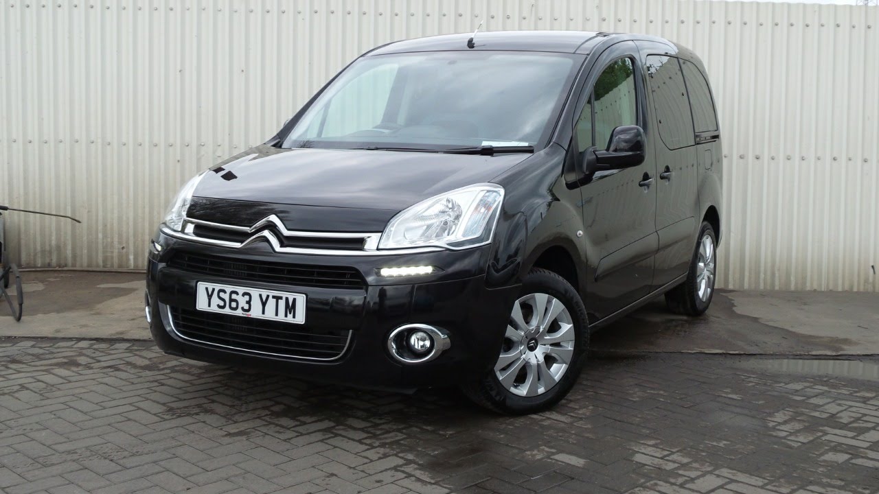 2014 63 Citroen Berlingo 1.6 Hdi 90Ps Plus 5Dr 7Seats In Black - Youtube