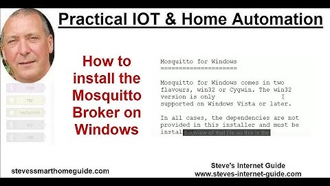 How to install the Mosquitto Broker on Windows