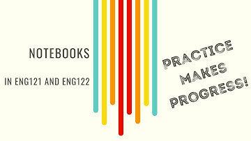 Practice Makes PROGRESS 🌟 Notebooks in ENG121 + ENG122