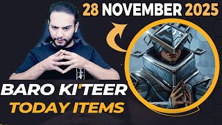 WARFRAME BARO KI'TEER November 28, 2025 - What's Worth Buying? 🔥 | Warframe Void Trader Guide