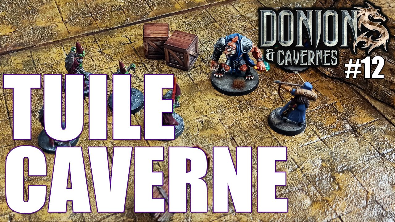 Donjons & Cavernes - 12 - Tuile de Caverne - JDR - Modélisme