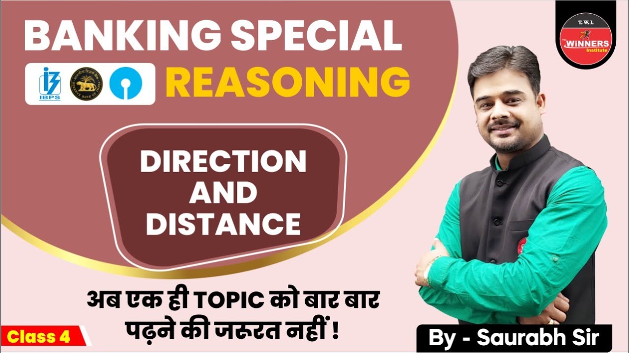 All Bank Exam | Reasoning For Banking Exams | Direction and Distance #4 ...