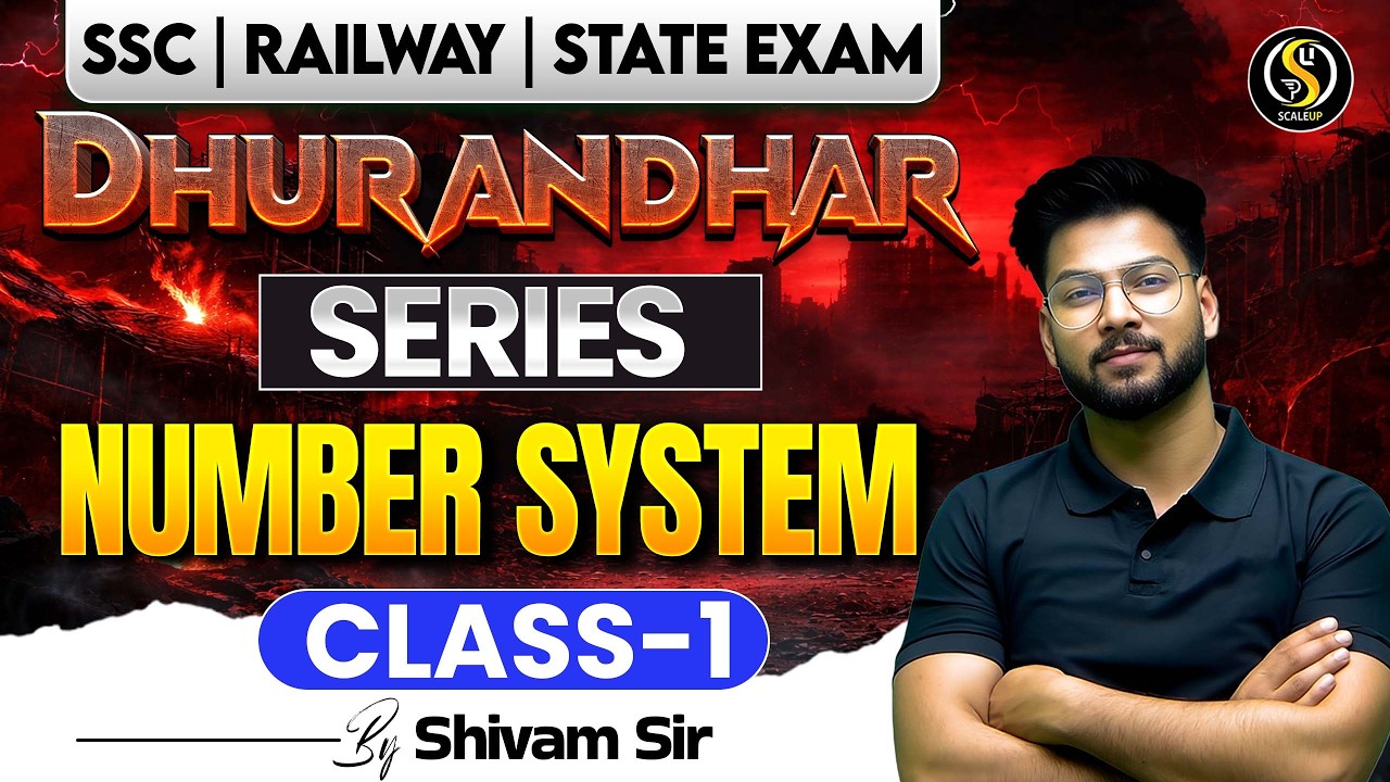 Number System Class-1 🔥 | Railway/SSC Maths | Dhurandhar Series by Shivam Sir