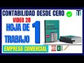 ✏📚 Como hacer la hoja de trabajo o Balance de Comprobación | Contabilidad desde cero VIDEO 28