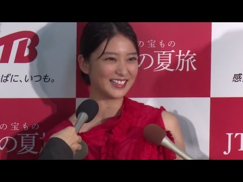 武井咲、“熱愛”報道のTAKAHIROと「また共演できたら」「2015年『JTBの夏旅』応援イベント」会見2　#Emi Takei　#event