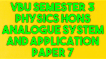 Analogue System And Application (Paper--7) 2017-20