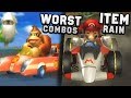The Quest for the WORST Vehicle in Mario Kart Wii Item Rain