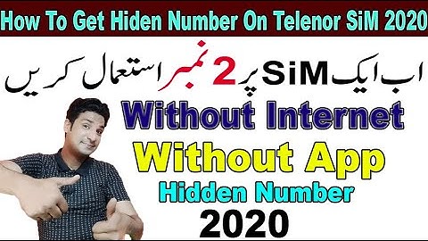 How To Use 2nd Number | on Telenor Sim | 2020