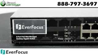 8 Port POE switch by Everfocus ESM308T000D for their IP Cameras