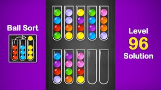 Ball Sort Puzzle Solution Level 96
