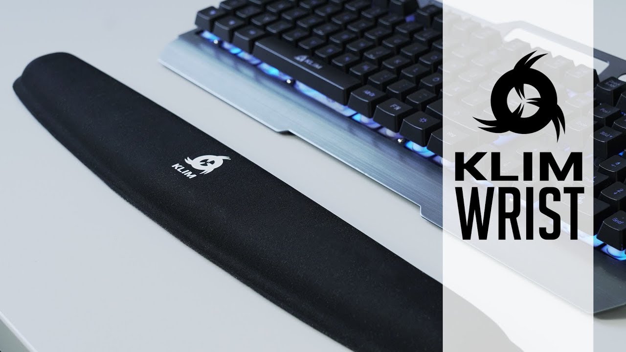 KLIM Repose-Poignet Clavier + Souris - Mousse Mémoire De Forme Ergonomique - Gaming & Bureautique - Noir