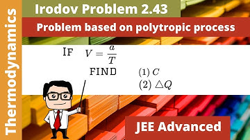 problem based on Polytropic Process | Irodov Problem 2.43 | JEE Advanced