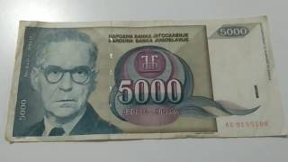 5000 dinar Yugoslavya