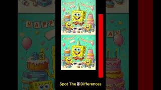 Spot the 5 differences | SpongeBob