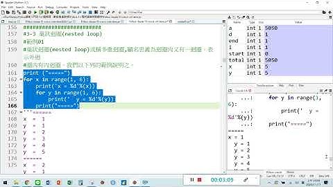 AI機器學習基礎 – Python初階認證解題實務 Chapter 3 迴圈敘述 3 3 巢狀迴圈nested loop