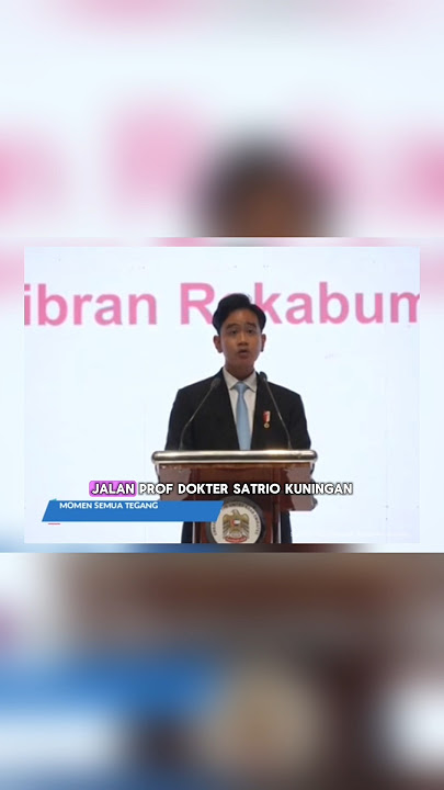 Pidato Singkat Gibran 😲😱😎 #prabowo #gibran #wapresgibran #pidatogibran #news