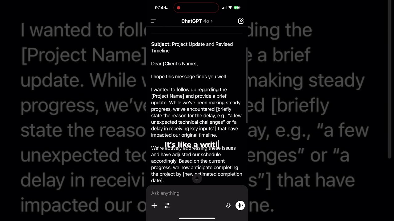 Chat GPT Just Replaced My Writing App ChatGPT AITools Productivity